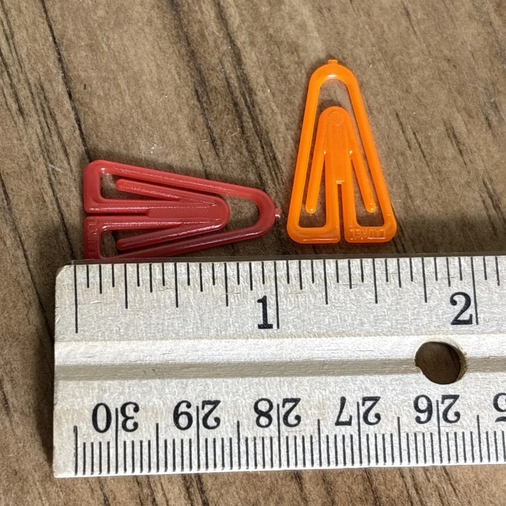 Baumgarten's Plastiklips Plastic Paper Clip LP 0300 500 Pieces Made In Germany